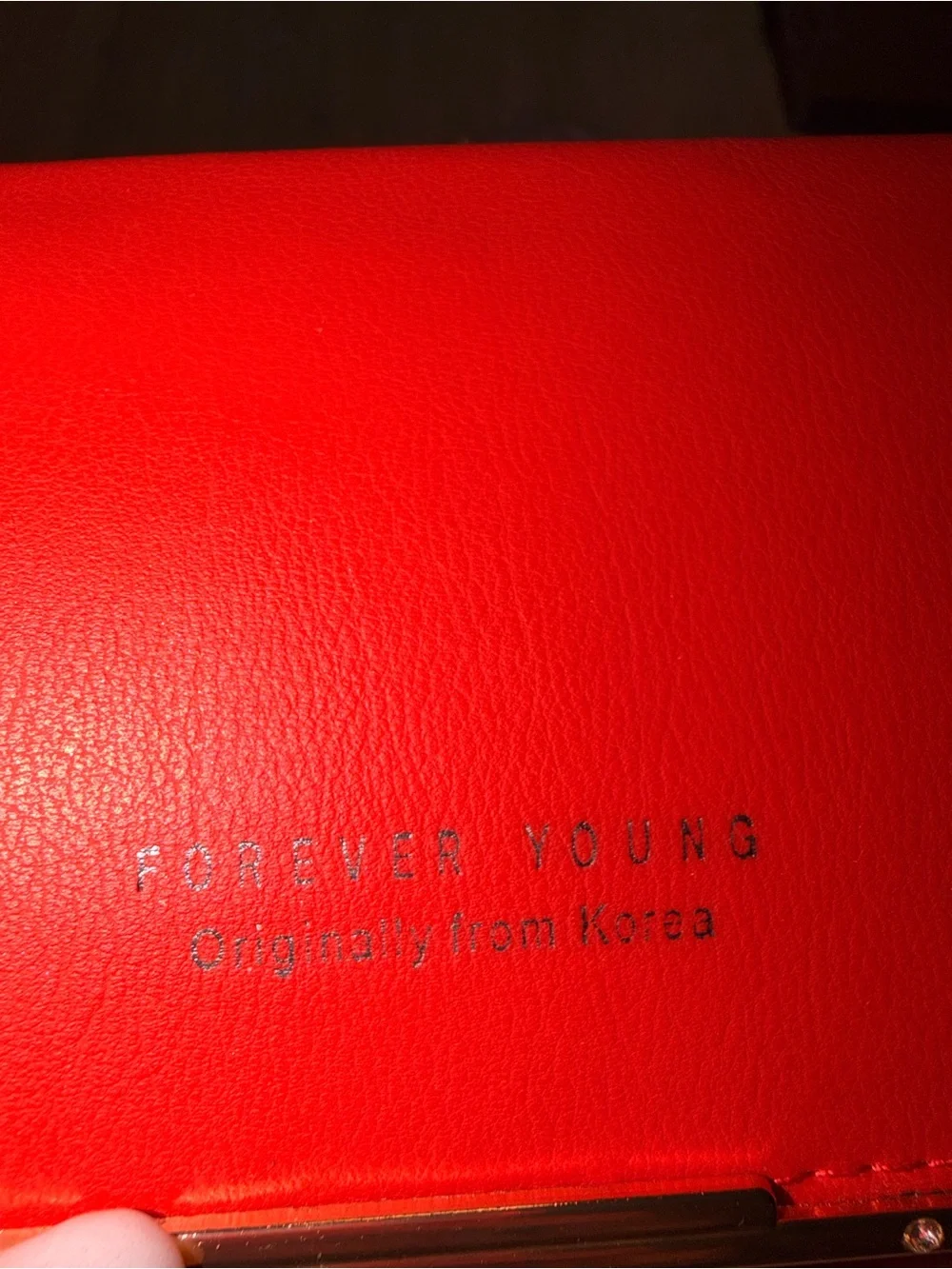 Forever Young Red Crossbody Leather Bag